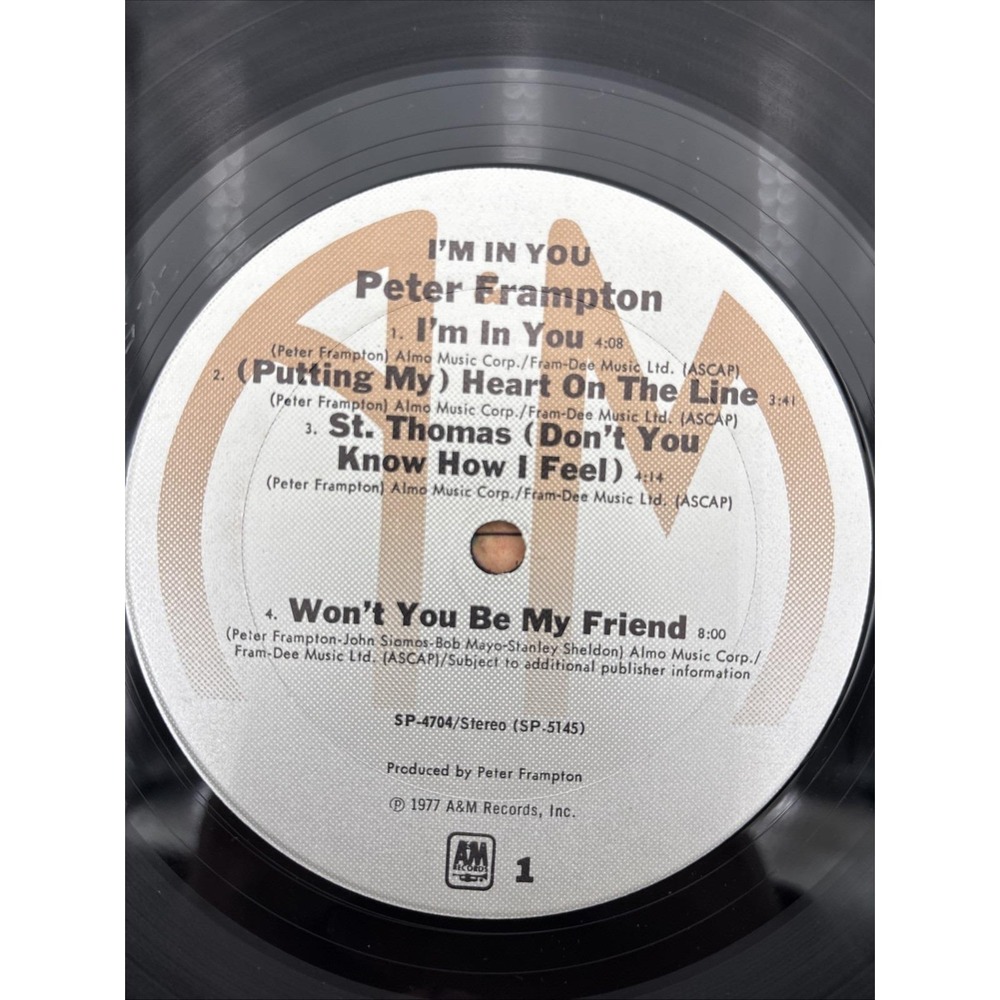 Peter Frampton–I'm In You–1977 A&M–SP-4704 Vinyl Record LP VG+ - Picture 3 of 9